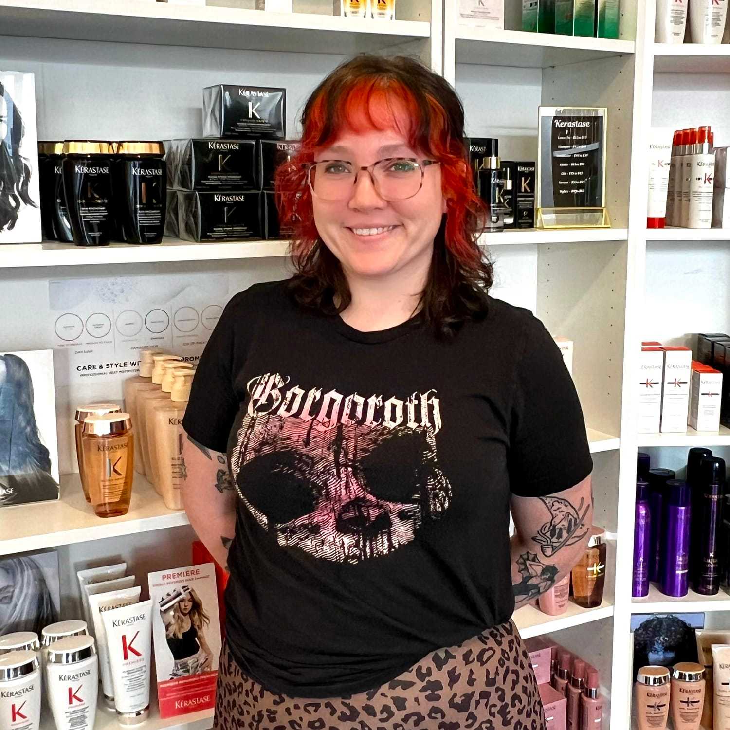 Portrait of Katy, a professional stylist at The 5th Parlour, showcasing their expertise and style.